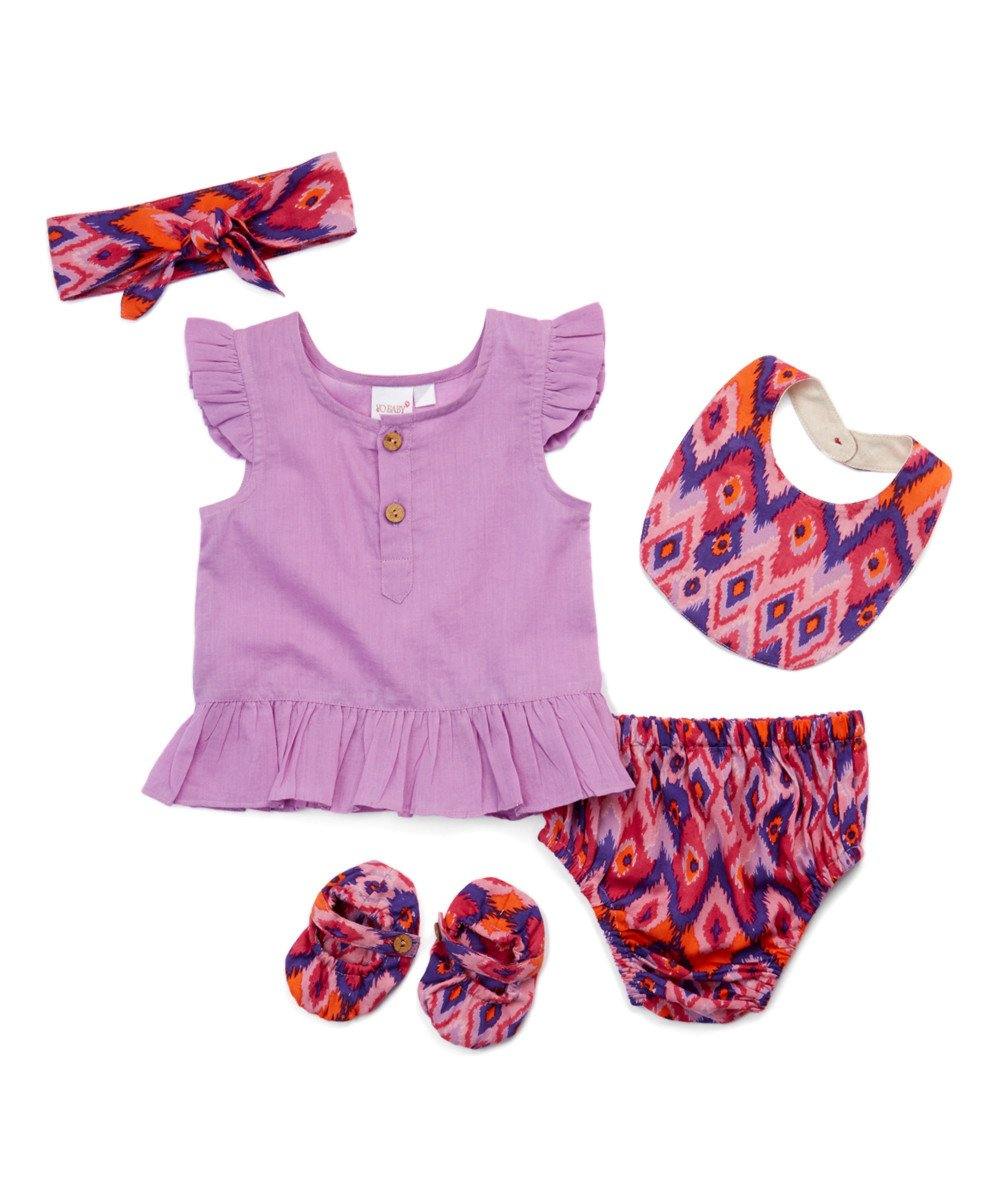 Lavender Ikat Print 5 pc. Set 5-pc. Set Yo Baby Wholesale