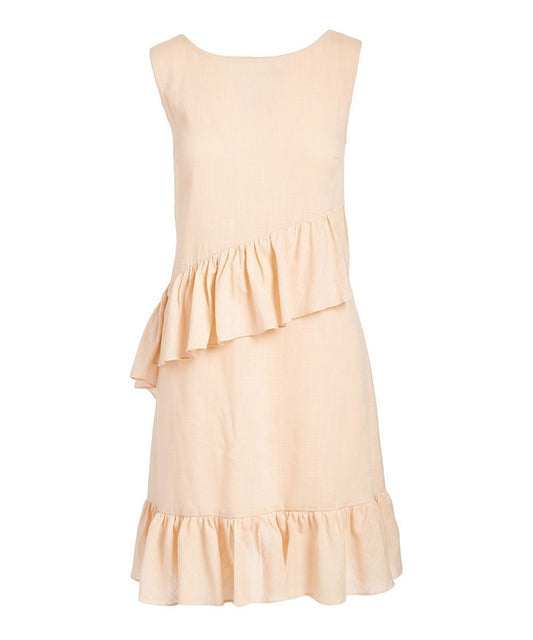 Light Pink Ruffle Sleeveless Dress Shirt-Dress Yo Baby Wholesale