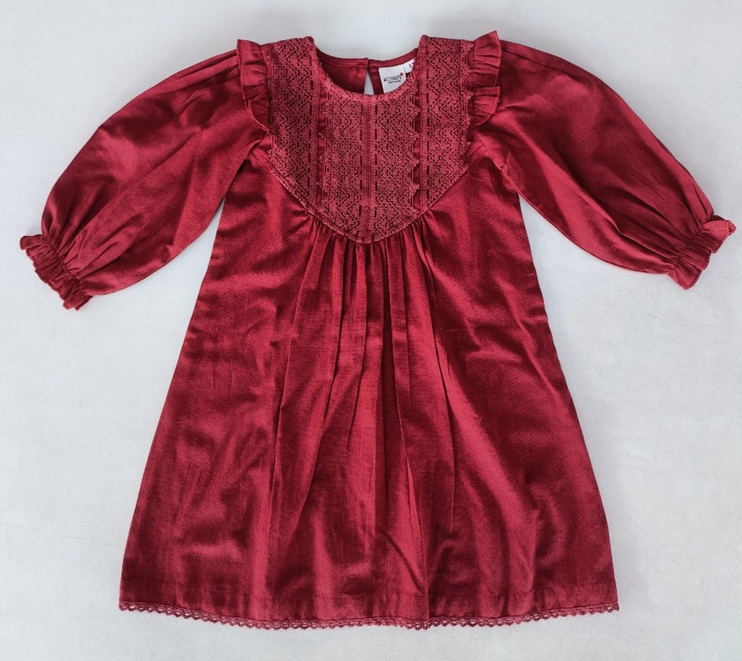 Maroon Long Sleeves Dress Dress Yo Baby India