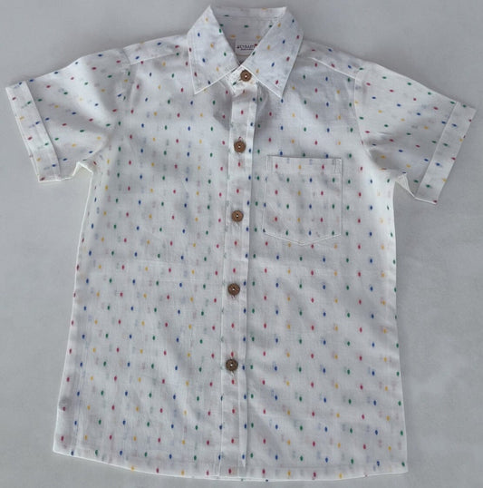 Multi Color Cotton Dobby Boys Shirt SHIRT Yo Baby India