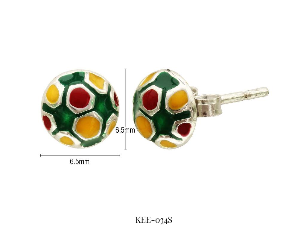 Multi-Colour Soccer Ball Earrings Yo Baby India