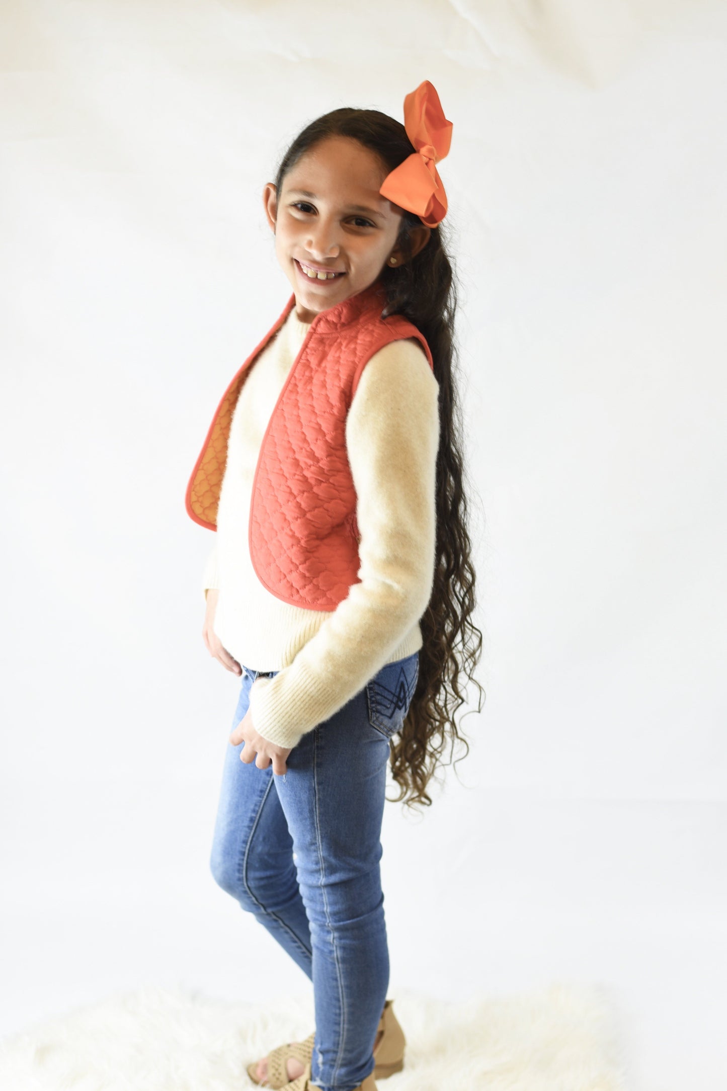 Mustard & Pink Reversible Sleeveless Jacket Dress Yo Baby Wholesale