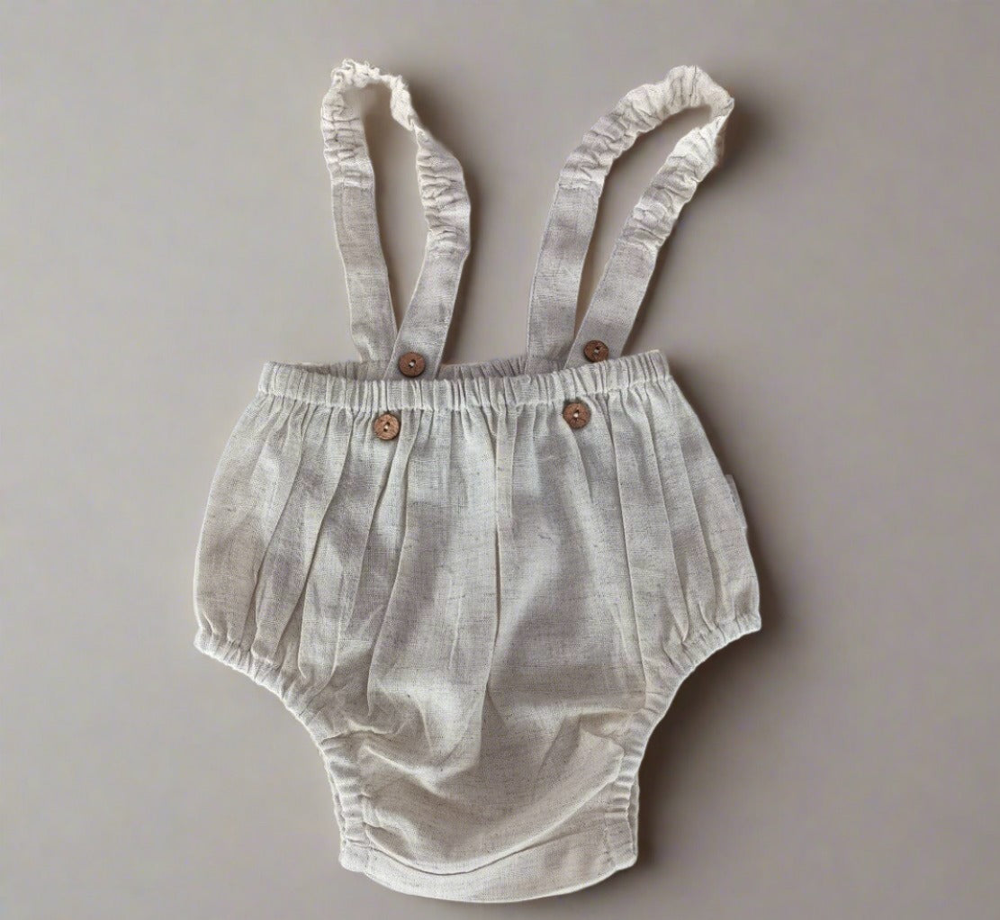 Natural Color Suspender Shorts-Style Diaper Cover Yo Baby India