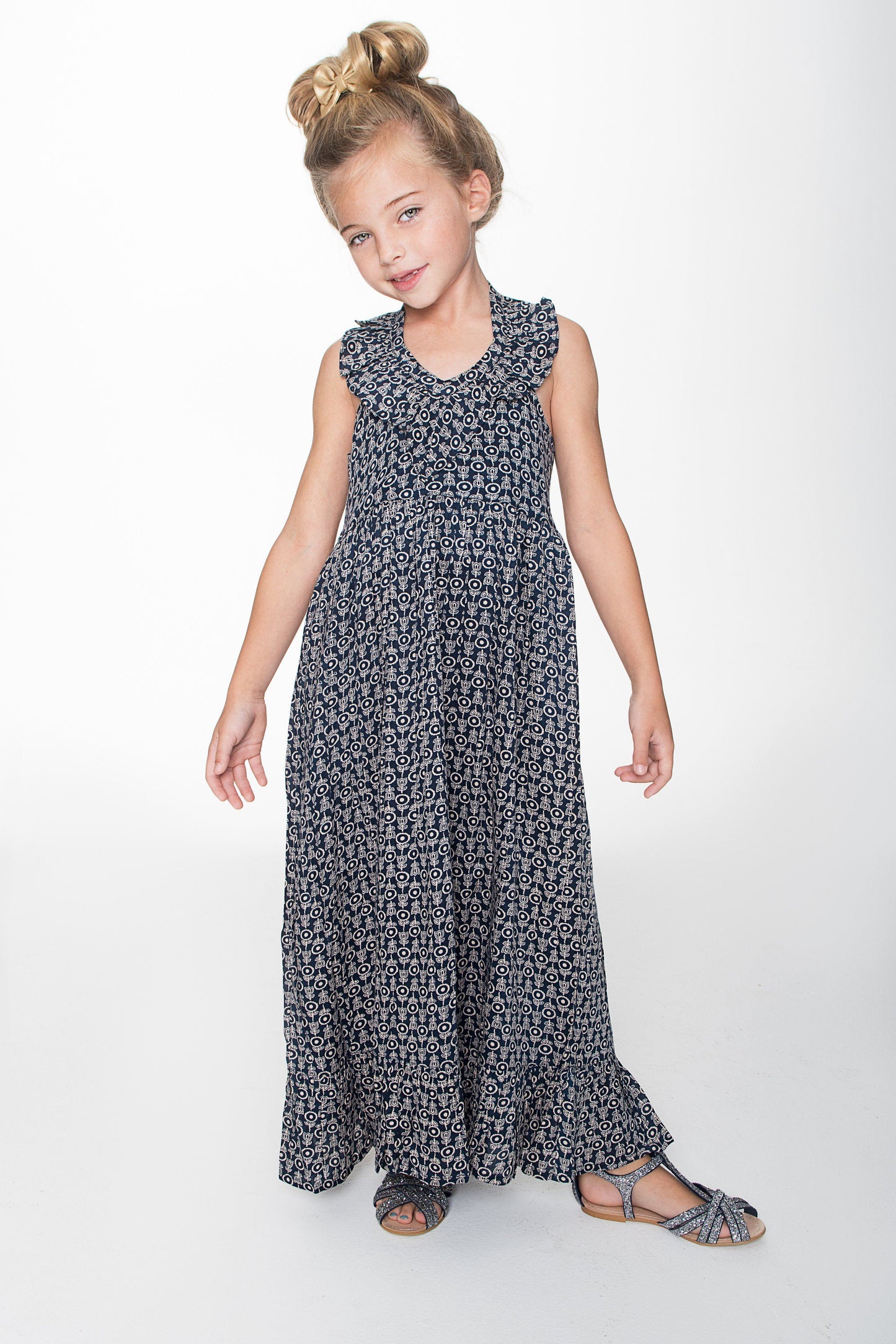 Navy Halter Maxi Dress Dress Yo Baby Wholesale