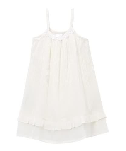 Off-white Flower Lace Detail Infant Dress Dress Yo Baby Wholesale