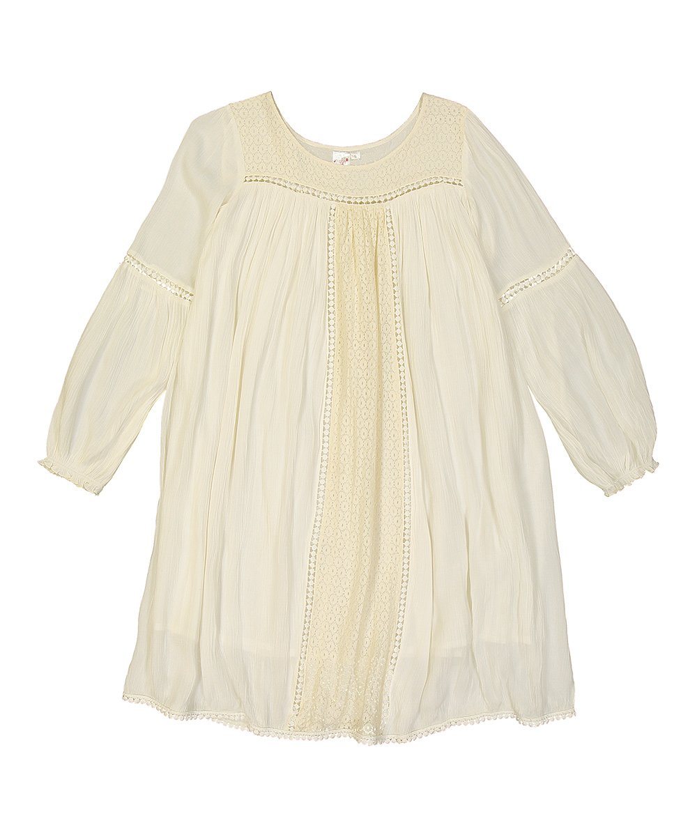 Off White Lace Detail Dress Dress Yo Baby Wholesale