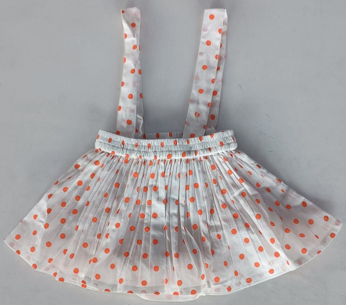 Orange Polka Dot Print Skort Yo Baby India