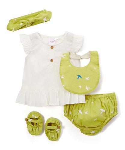 Parrot Green Blue Bird 5 pc. Set 5-pc. Set Yo Baby Wholesale