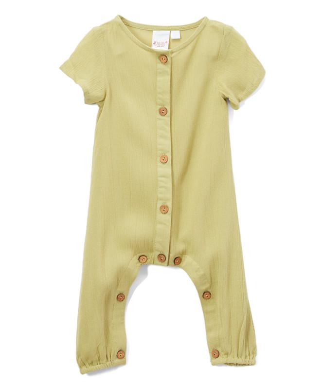 Parrot Green Unisex Infant Romper romper Yo Baby Wholesale