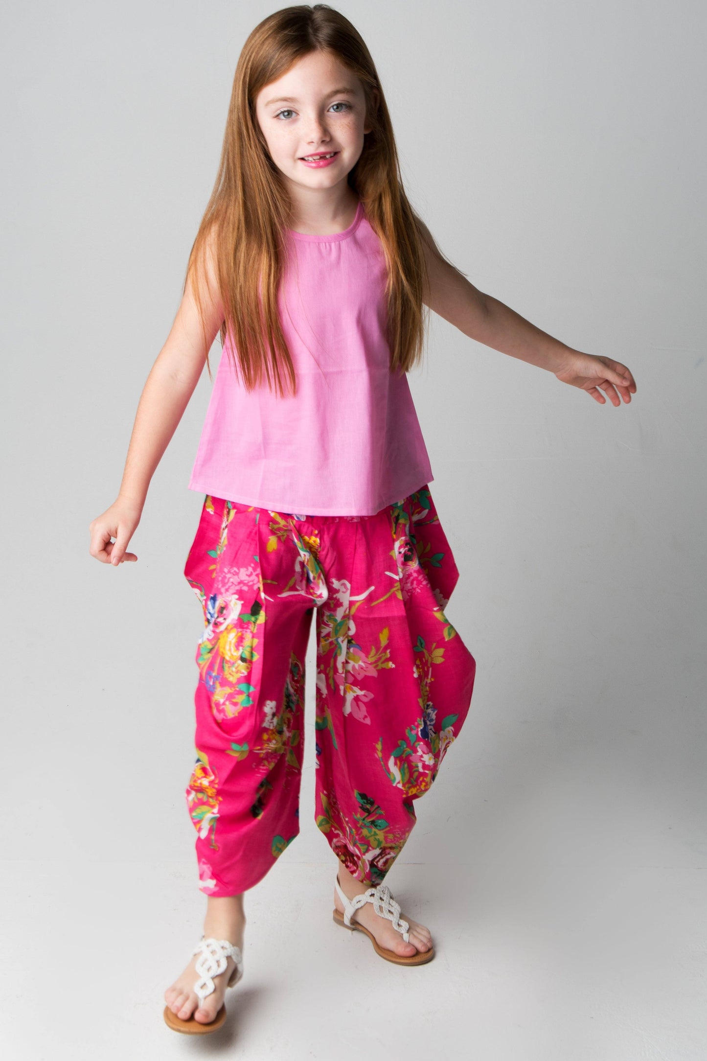 Pink Harem Pants and Top 2pc.Set Dress Yo Baby Wholesale