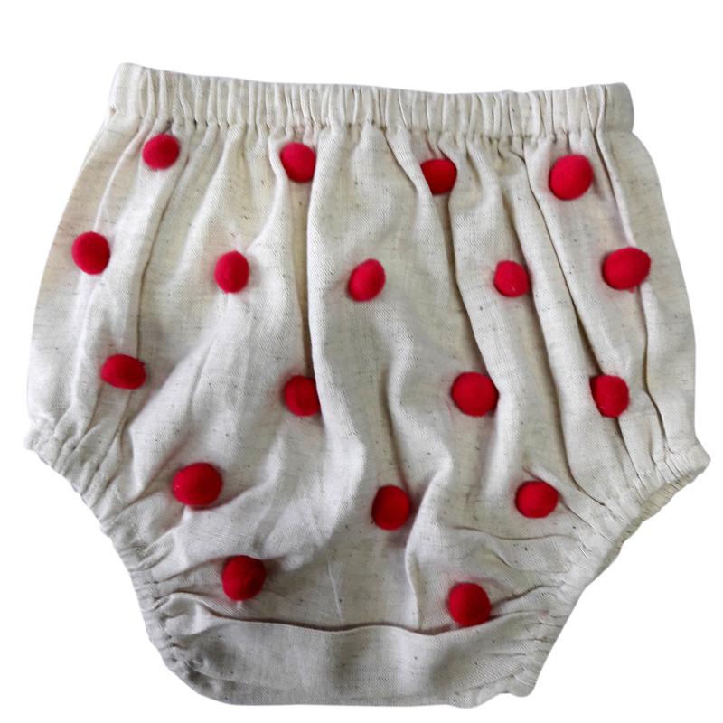 Pom-Pom Diaper Cover (Pink) Diaper Cover Yo Baby Wholesale