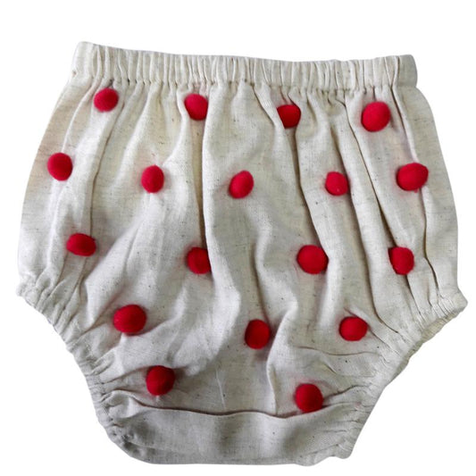 Pom-Pom Diaper Cover (Pink) Diaper Cover Yo Baby Wholesale
