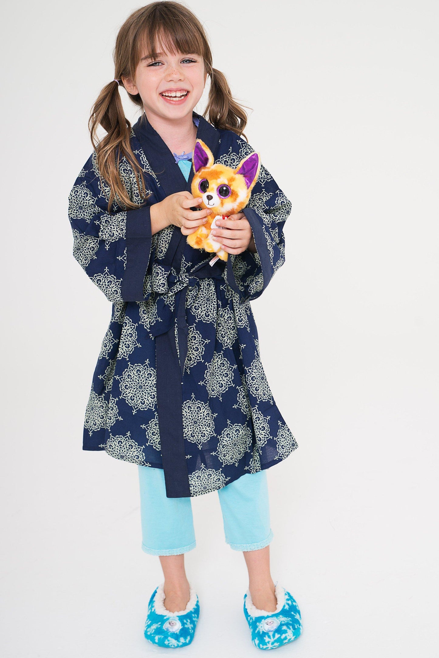 Printed Cotton Kimono Style House-Robe Yo Baby India