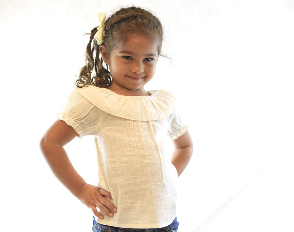 Ruffle-Neck Top Dress Yo Baby Wholesale