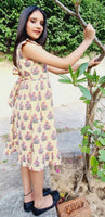 Ruffle Sleeves Floral & Stripes Dress Dress Yo Baby Wholesale 