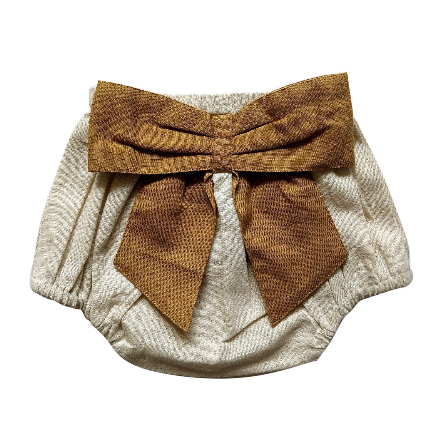 Set of 3 - Ivory Diaper Covers with Contrast Bows in Sage, Ochre & Burgundy. diaper covers Yo Baby Wholesale