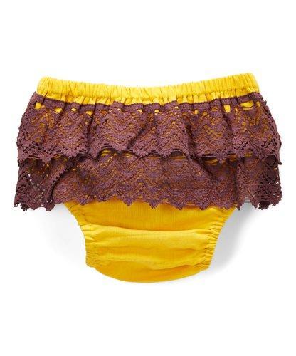 Set of 4 - Diaper Covers with Contrasting Double Lace Detail diaper covers Yo Baby Wholesale