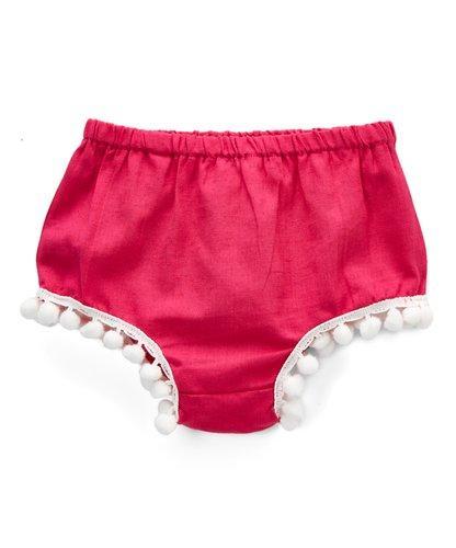 Set of 5 - Diaper Covers with Pom-Pom Lace Detail diaper covers Yo Baby Wholesale