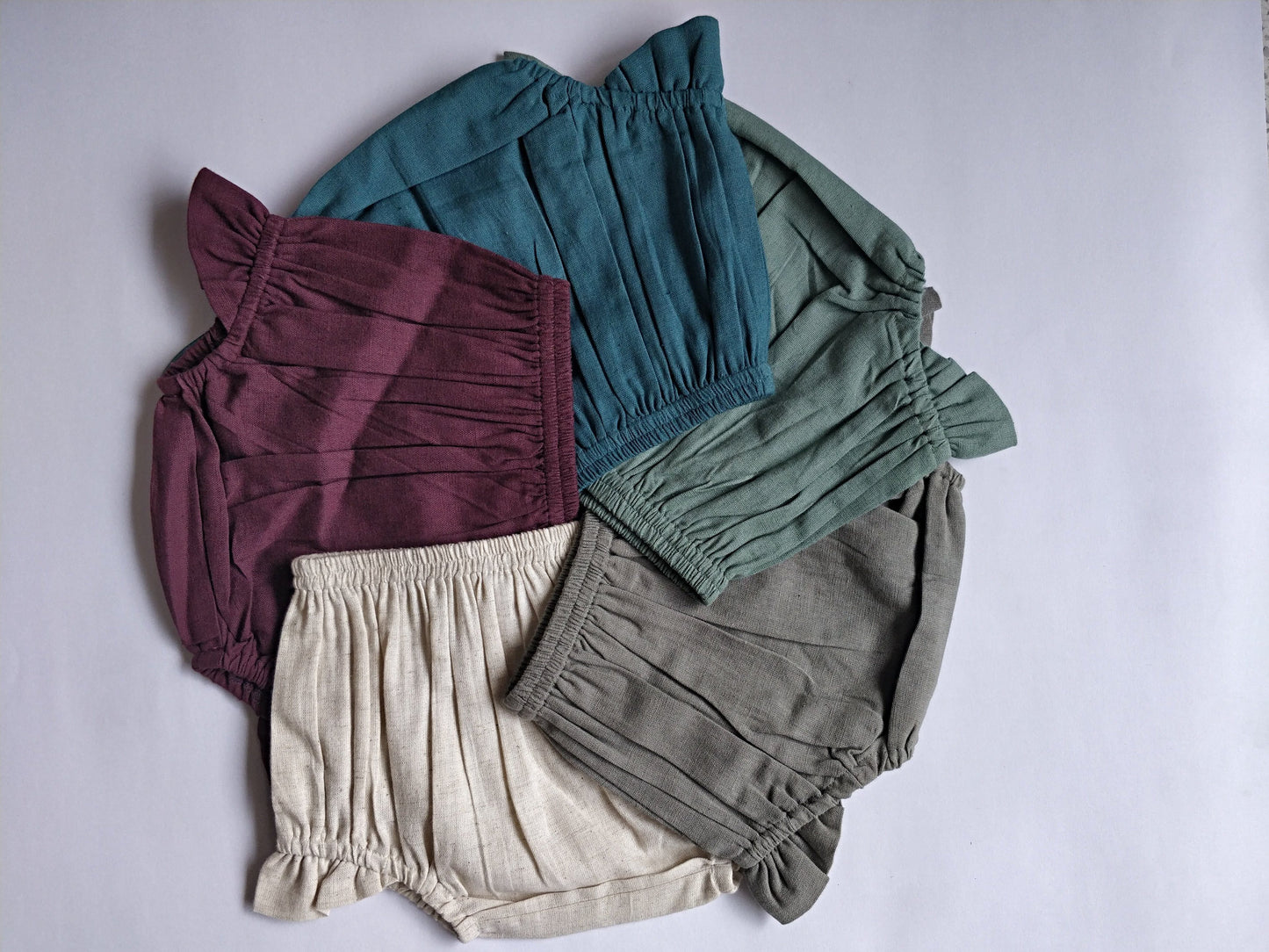 Set of 5 - Winged Diaper Covers in Ivory, Burgundy, Grey, Sage & Teal diaper covers Yo Baby Wholesale