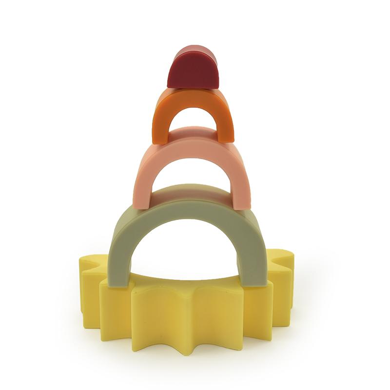 Silicone Sun-Shaped Building Blocks - Toys Yo Baby India