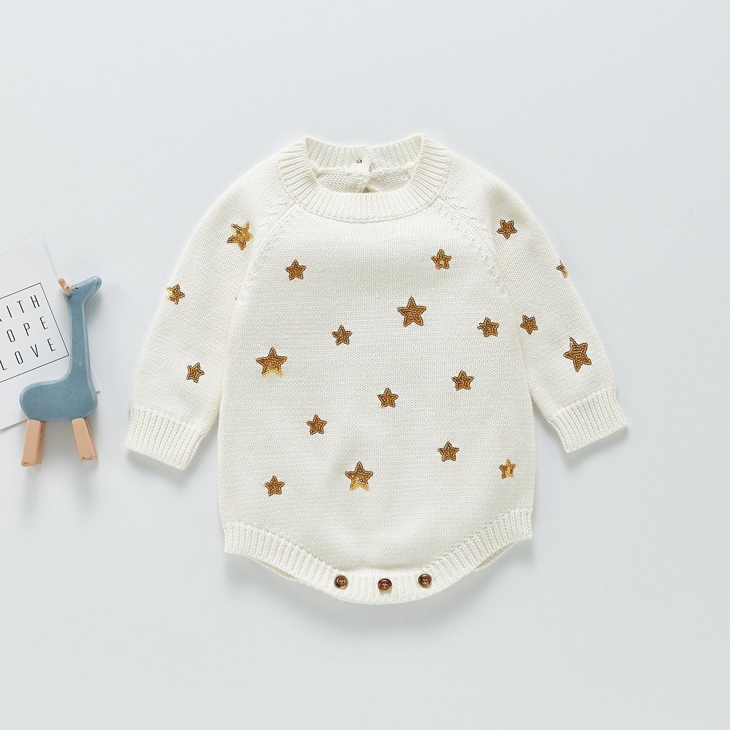 Star Sequinned Knitted Sweater Dress Yo Baby India