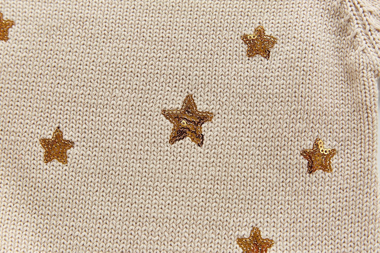 Star Sequinned Knitted Sweater Dress Yo Baby India