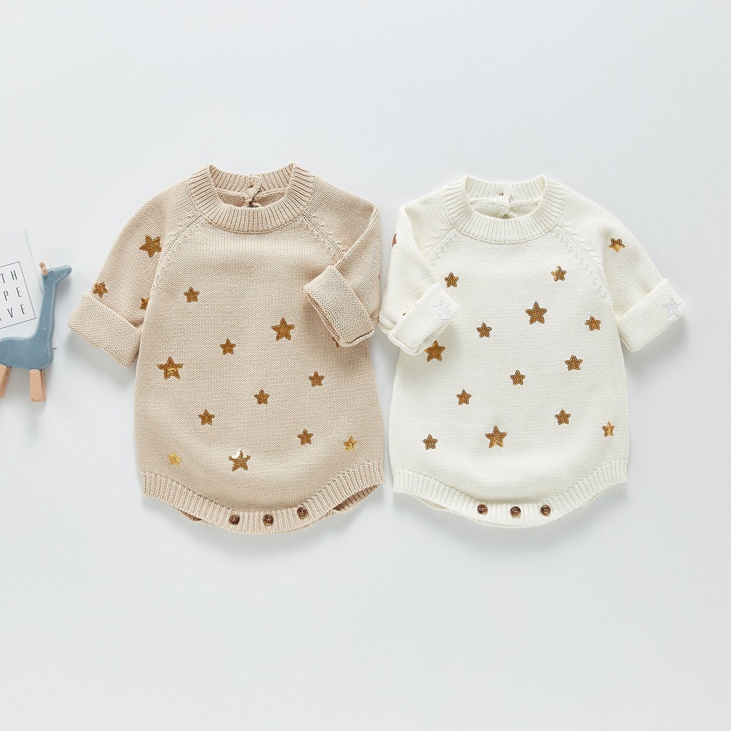 Star Sequinned Knitted Sweater Dress Yo Baby India