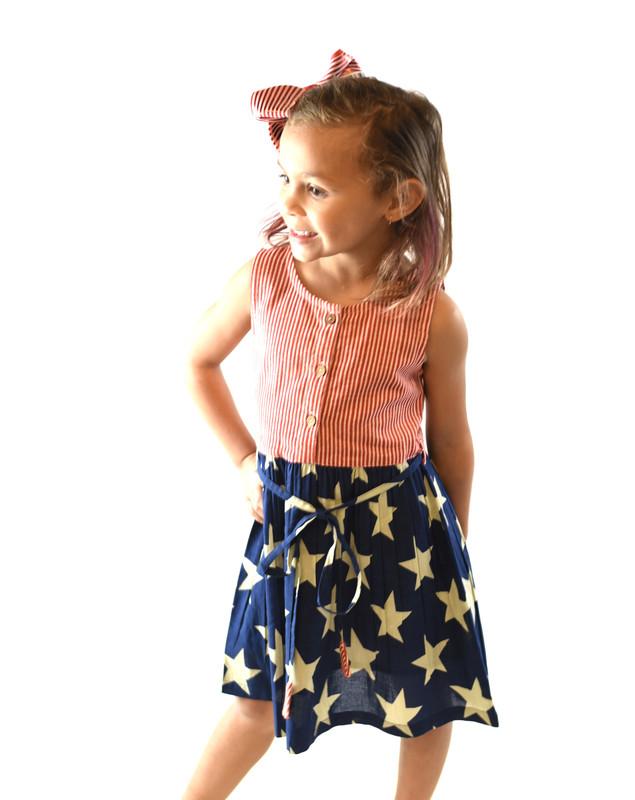 Stars & Stripes Dress Dress Yo Baby Wholesale