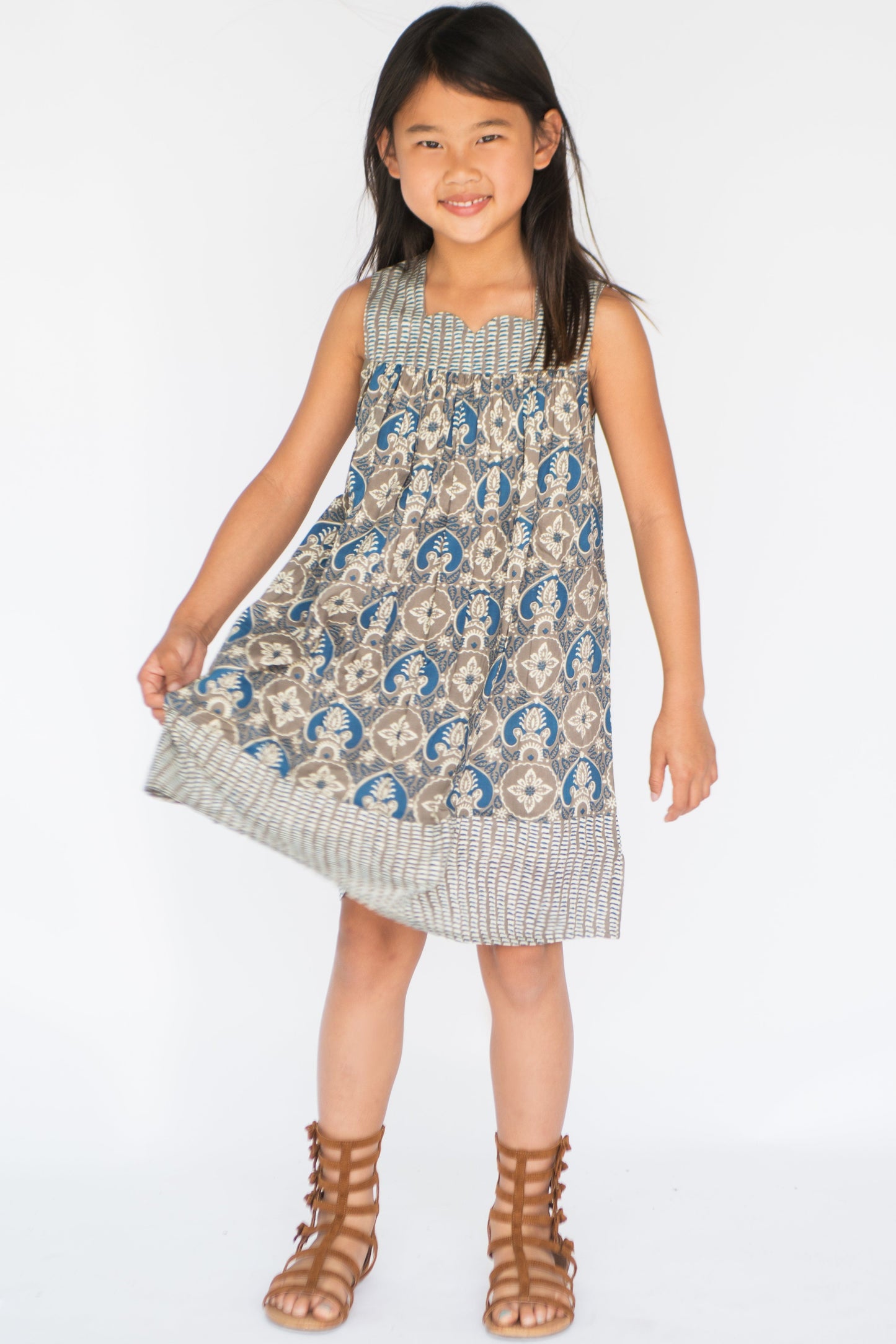 Sweetheart Neck Yoke Dress Dress Yo Baby Wholesale