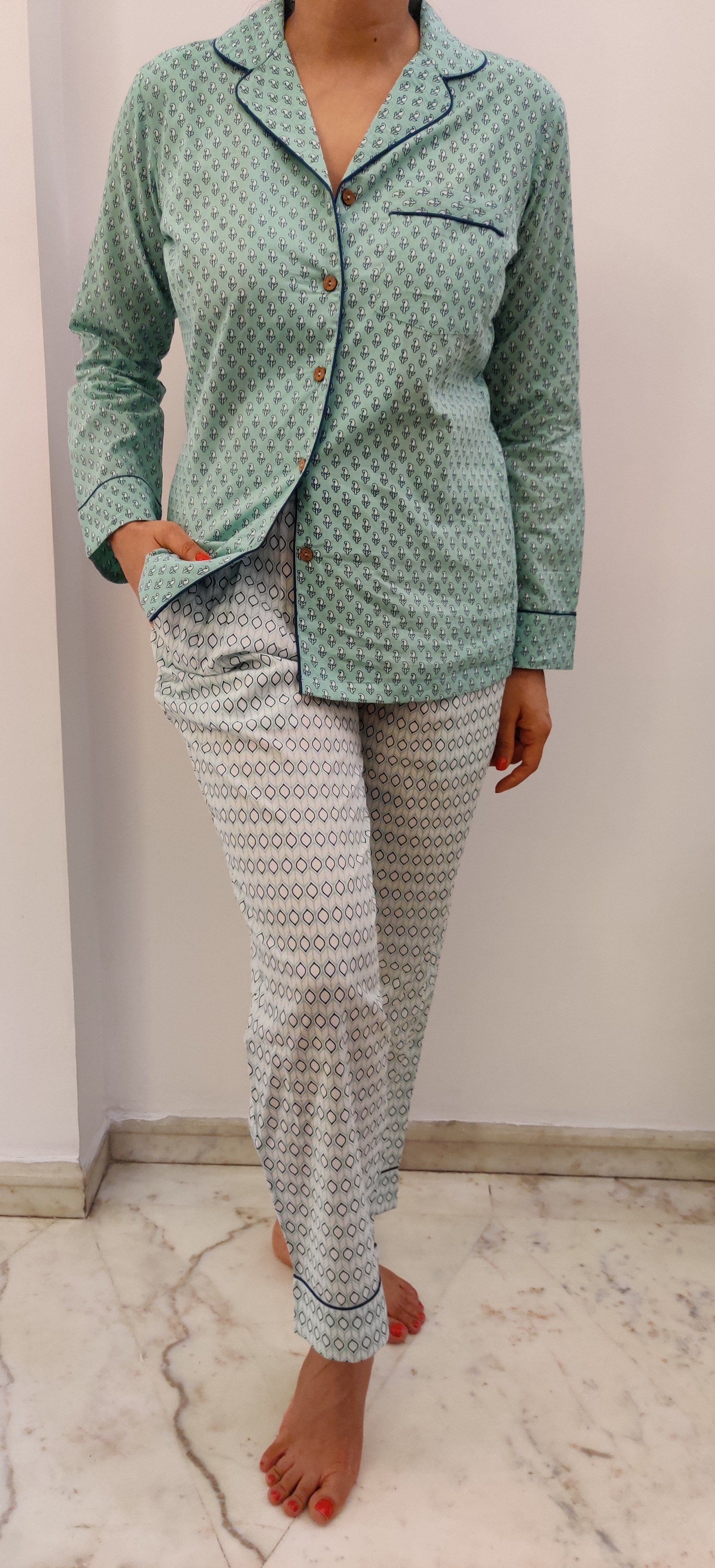 Teal Printed 2 pc set Dress Yo Baby Wholesale