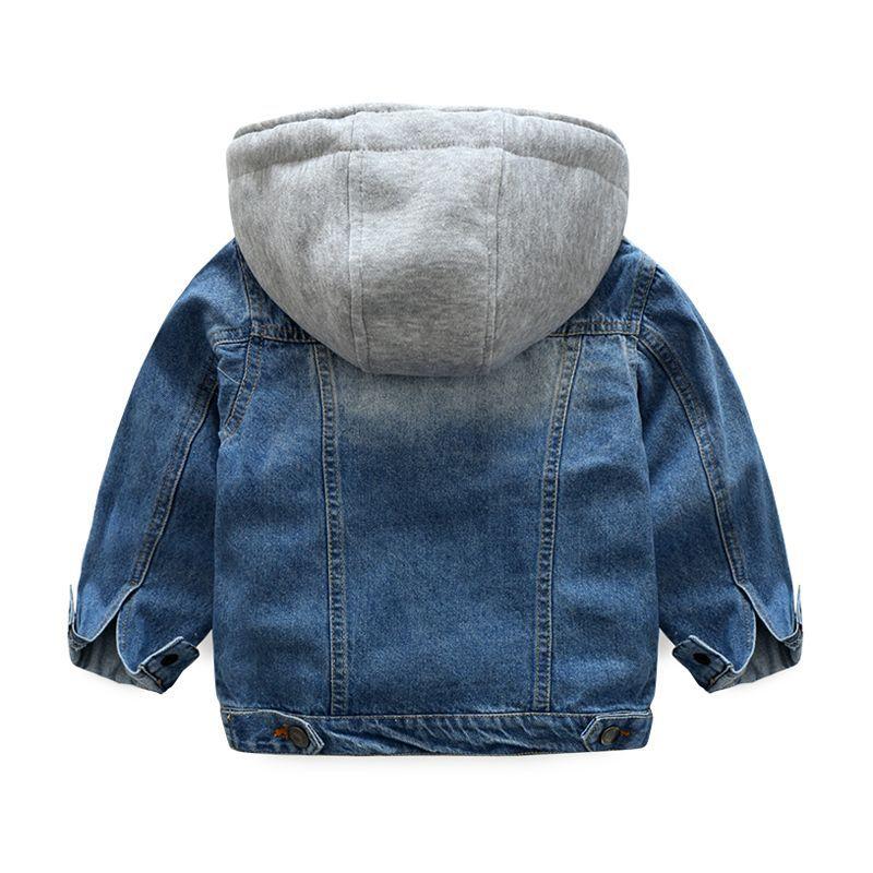 Unisex Denim Jacket With Attached Hoodie Boys Yo Baby Wholesale
