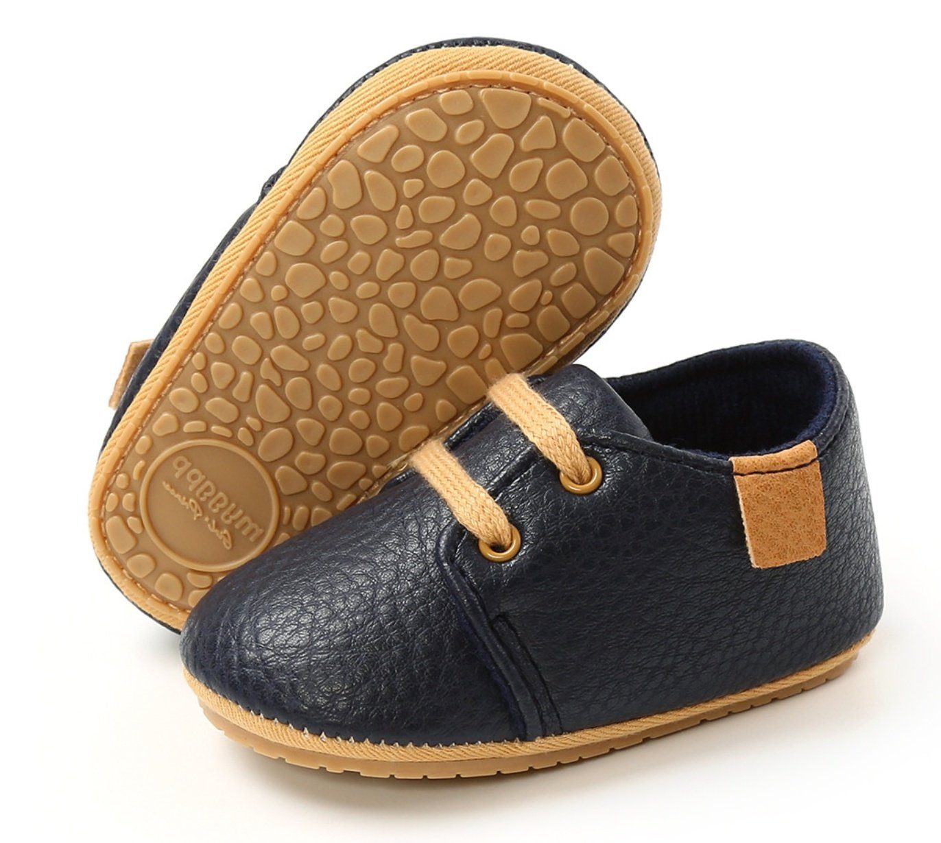 Unisex mock Leather moccasins - midnight blue Yo Baby Wholesale