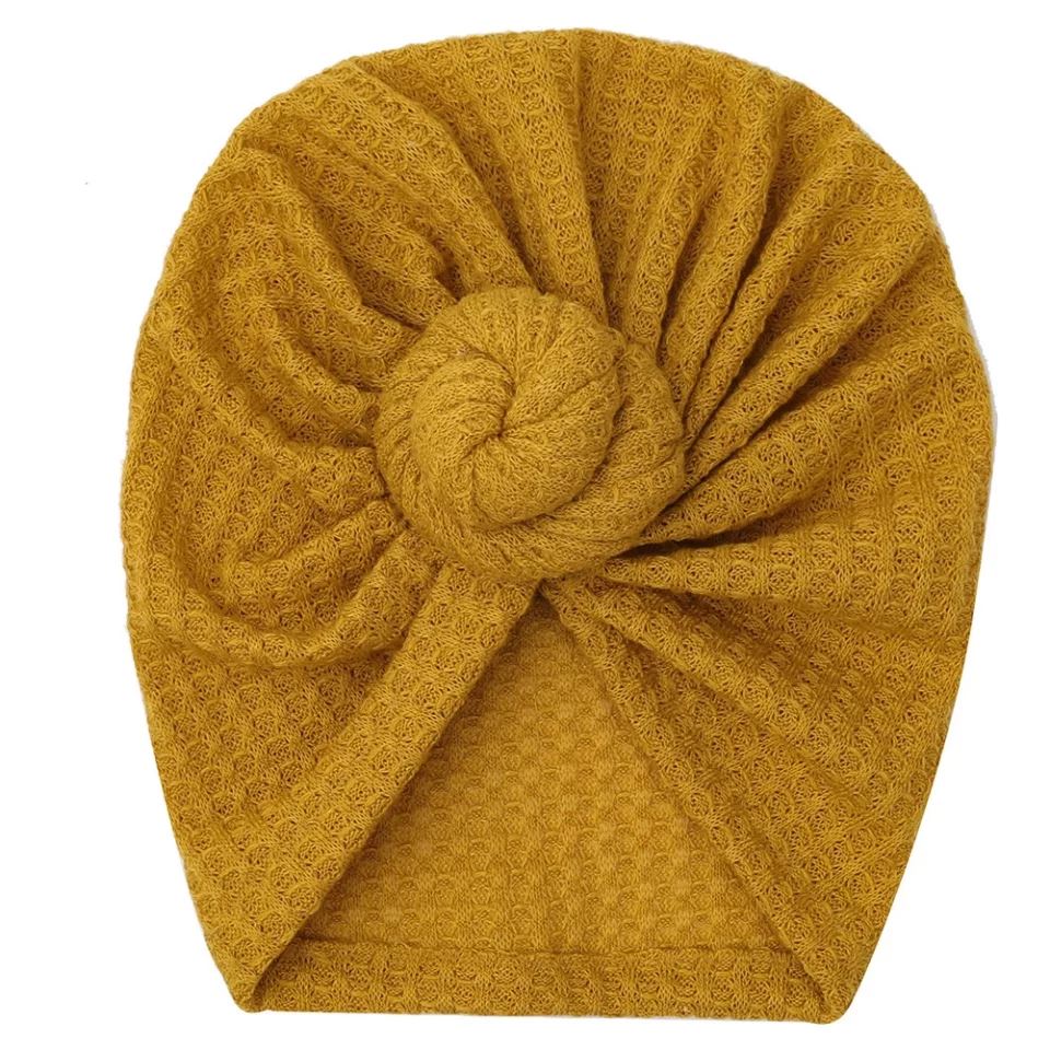 Waffle Knit Turban Yo Baby India Mustard