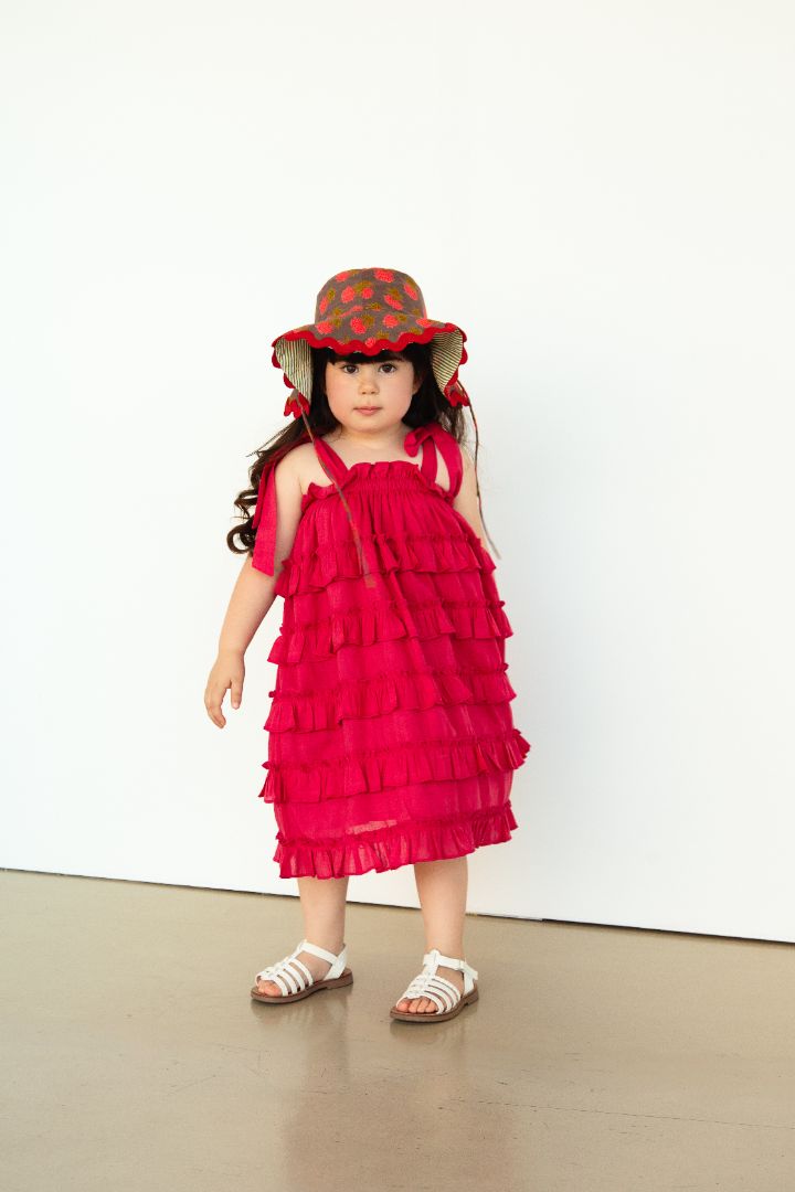 Nia Dress : RED :  Infant : Toddler : Tween