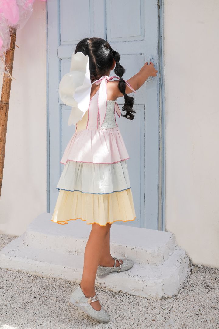 Genelia Layerd Dress : MULTI-COLOR : Infant : Toddler : Tween