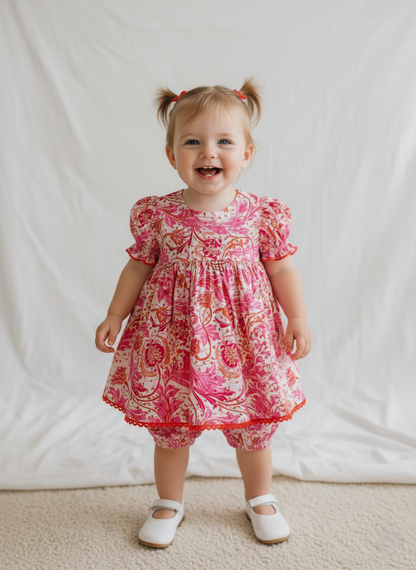 Leah Dress White — Cotton Girls Dress with Lace Detail | Infant to Tween 0-13 Years
