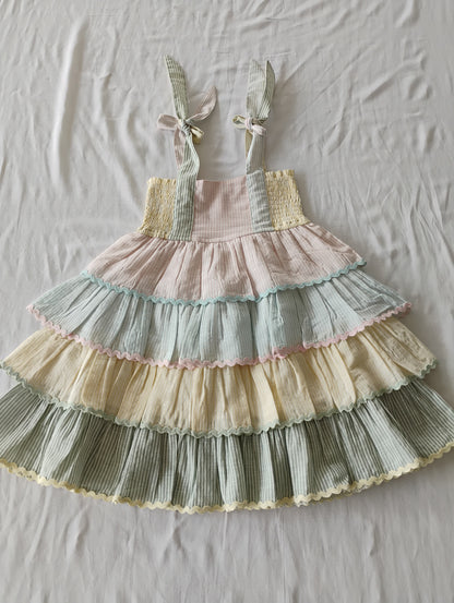 Sydney Layered Swing Dress : MULTI COLOURED : Infant : Toddler : Tween