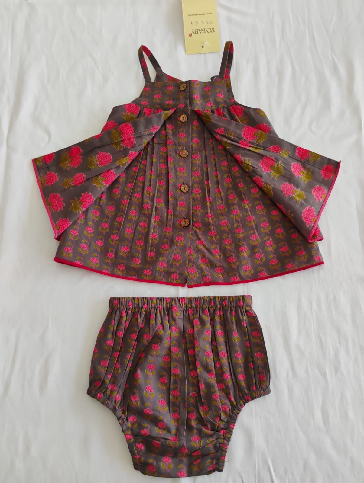 Layola Layered Swing Dress Earthy Brown — Cotton Girls Dress | Infant to Tween 0-13 Years