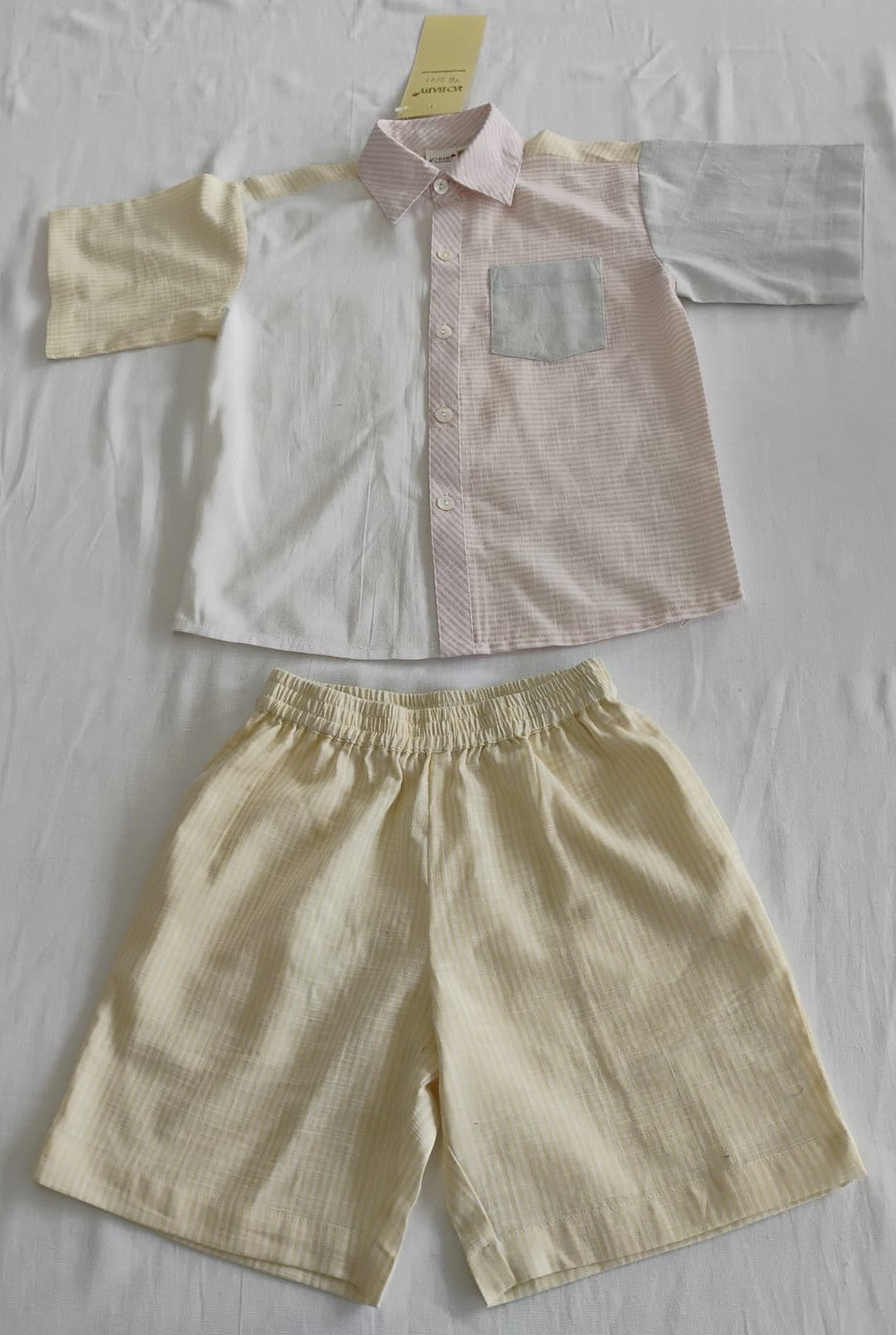 Henry Shirt and Shorts Set : SOFT PASTELS : Gender Neutral : Infant : Toddler : Tween