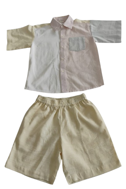 Henry Shirt and Shorts Set : SOFT PASTELS : Gender Neutral : Infant : Toddler : Tween