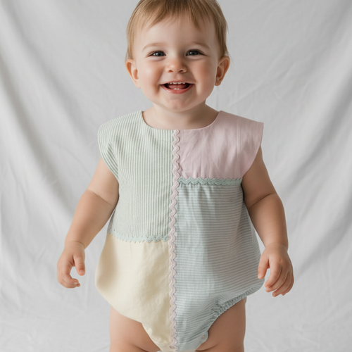 Seva Romper : MULTI-COLOURED : Gender Neutral: Infant