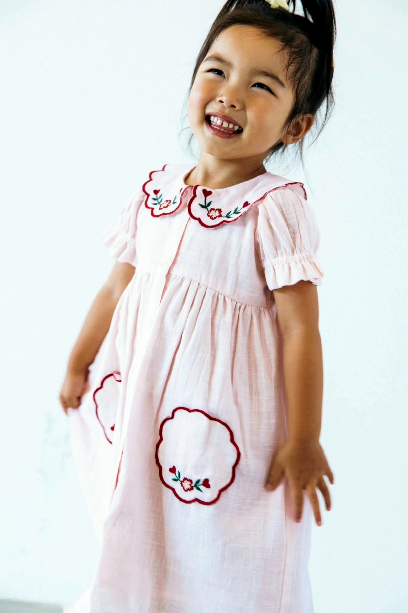 Striped Dress With Collar : SOFT BLUE : Infant : Toddler : Tween