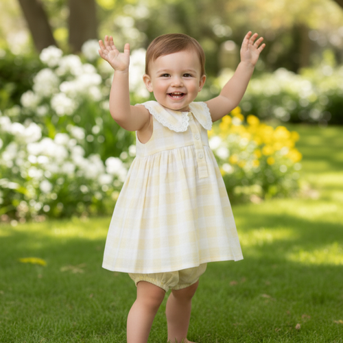 Andria Collar Dress : BUTTER YELLOW : Infant : Toddler : Tween