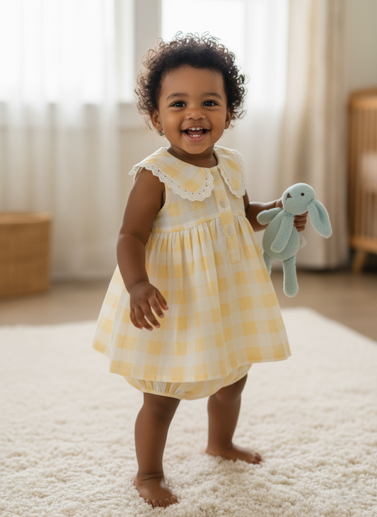 Andria Collar Dress : BUTTER YELLOW : Infant : Toddler : Tween