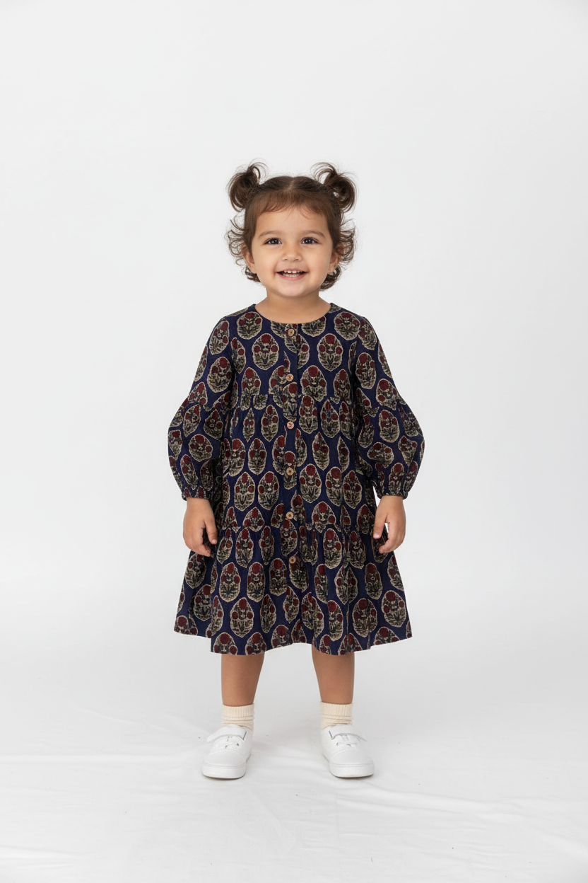 Jaipur Bloom Tiered Shirt-Dress