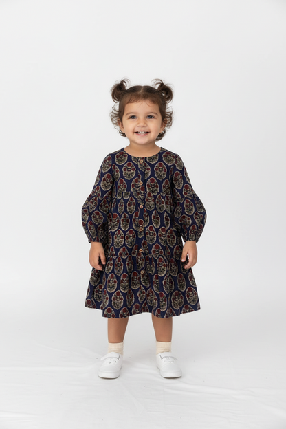 Jaipur Bloom Tiered Shirt-Dress