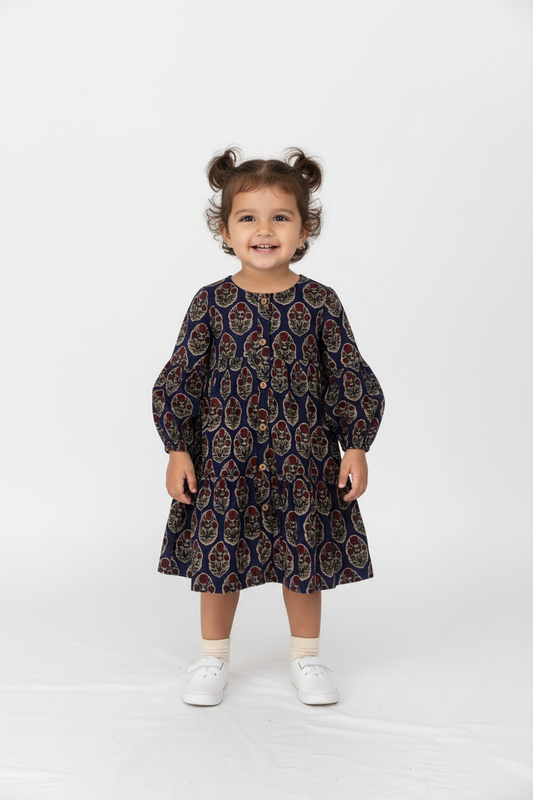 Jaipur Bloom Tiered Shirt-Dress