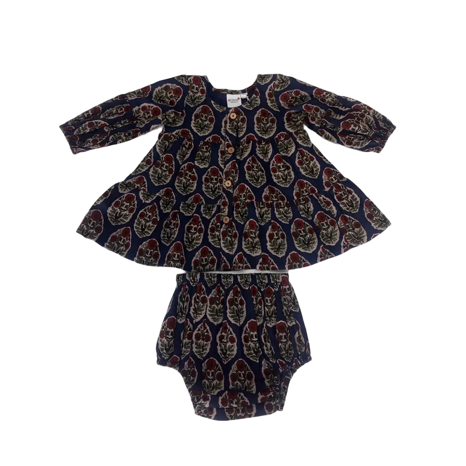 Jaipur Bloom Tiered Shirt-Dress