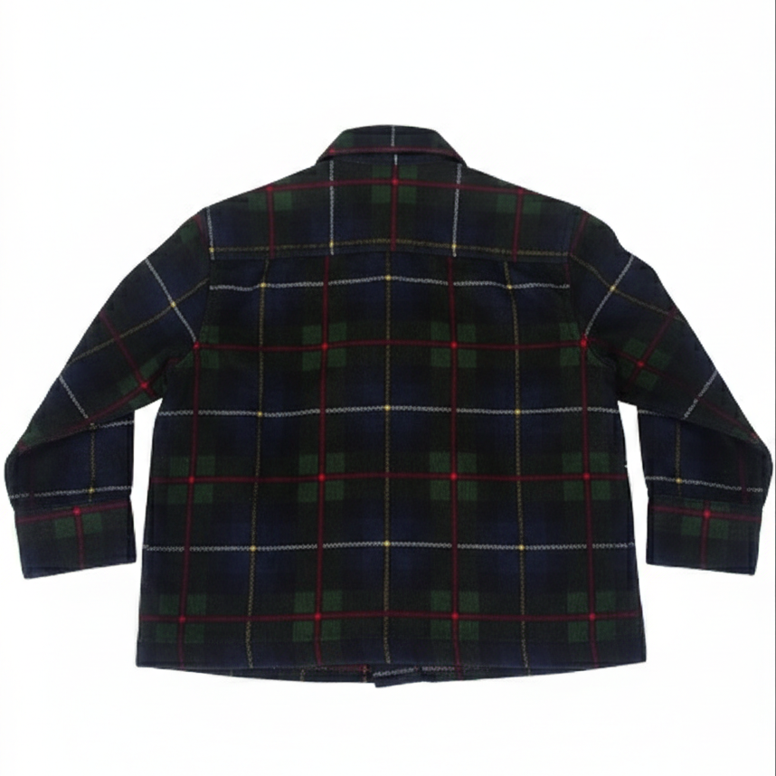 Rowan Plaid Corduroy Boys Shirt -Green