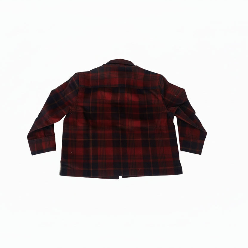 Rowan Plaid Corduroy Boys Shirt - Red